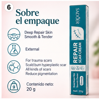 Crema Reparadora de Cicatrices SADOER